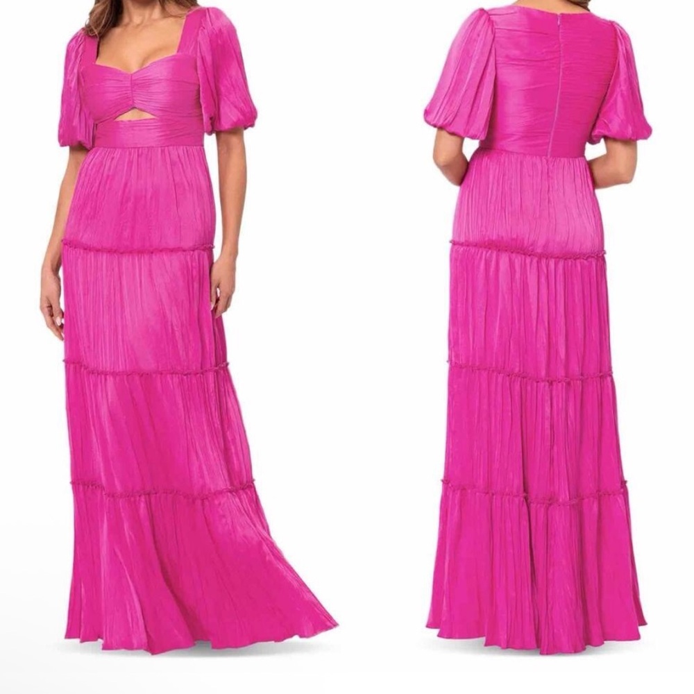 New Aqua Bloomingdale’s Pleated Cutout A Line Dress size 2